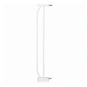 Elemento extensible para barrera de seguridad de color blanco, ideal para contención y seguridad de mascotas en el hogar