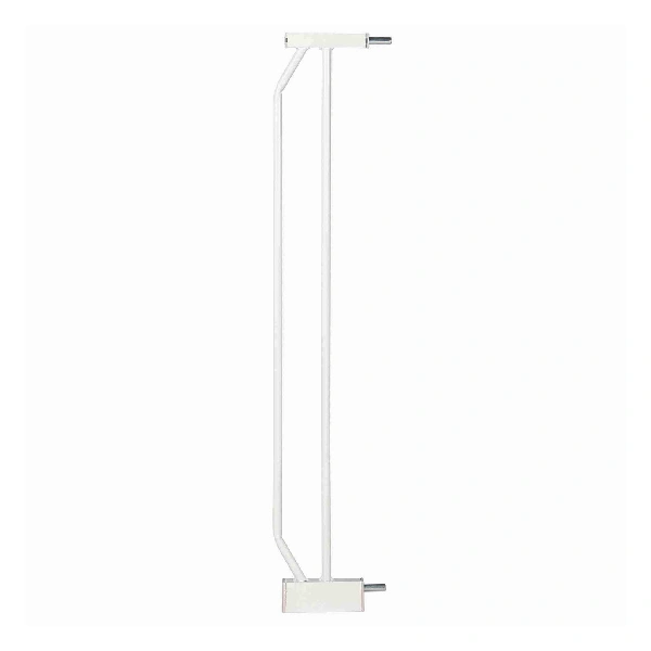 Elemento extensible para barrera de seguridad de color blanco, ideal para contención y seguridad de mascotas en el hogar