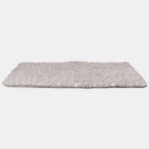 Manta de suelo para perros en color gris, suave y acolchada, perfecta para el confort de tu mascota
