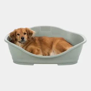 cama-ecologica-para-perros3 Golden Retriever tumbado en cama ecologica de plastico reciclado para perros be eco sleeper