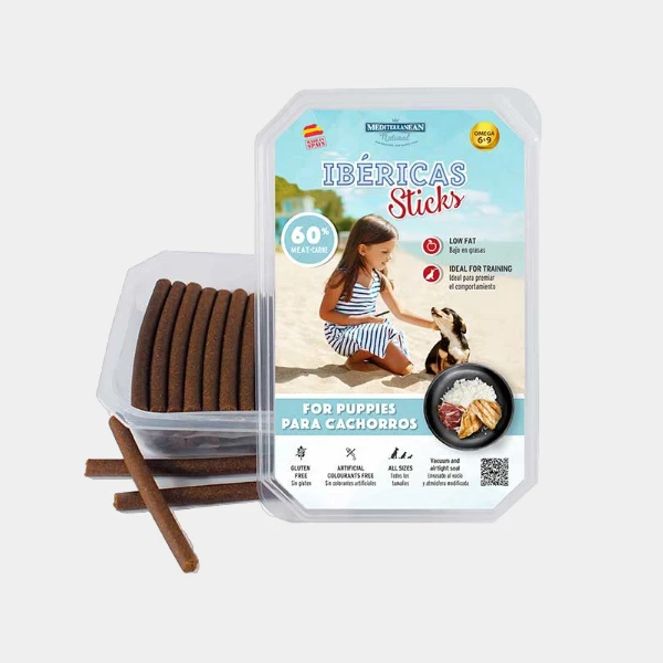 Barritas ibéricas, snacks para perros cachorros