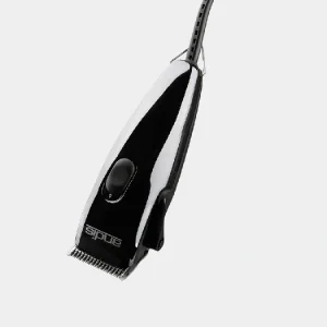 Cortadora de pelo para perros silenciosa en color negro y blanco con diseño ergonómico y botón de ajuste de cuchilla visible