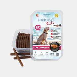 Barritas ibéricas de cordero, snacks de adiestramiento para perros