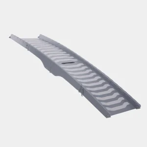 Rampa plegable para perros con superficie antideslizante y asa de transporte, ideal para ayudar a las mascotas a subir al coche