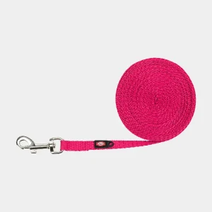 Correa de adiestramiento canino fucsia, ideal para entrenamiento y control efectivo durante los paseos