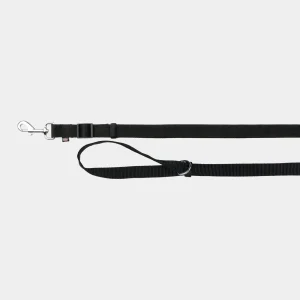 Correa multiposición para perros, completamente ajustable y plana, con enganche seguro y asa ergonómica. Ideal para paseos y adiestramiento