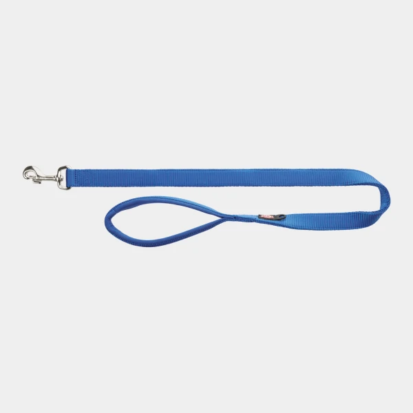 Correa azul resistente para perros con clip de metal resistente y asa cómoda, ideal para todo tipo de razas
