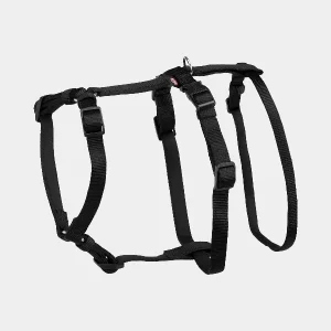 Imagen del arnés Trixie acolchado en color negro, diseñado para ofrecer seguridad y comodidad a perros escapistas, con correas ajustables y acolchado de neopreno