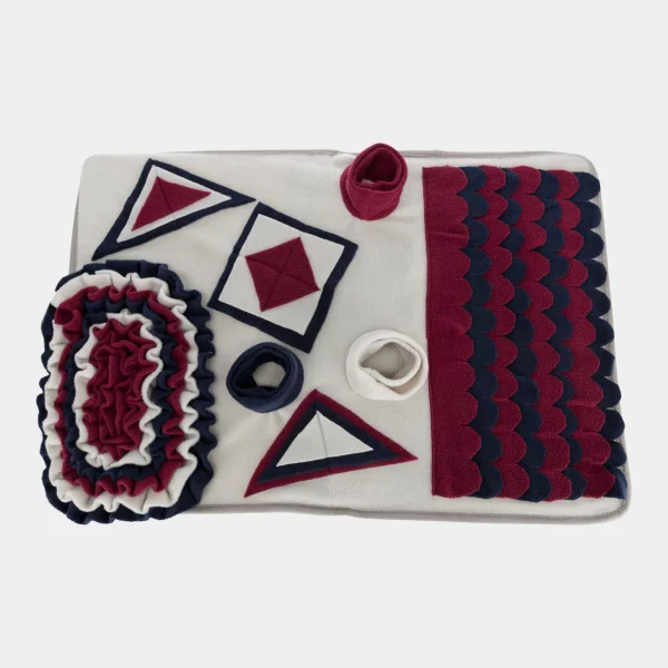 DogActivity alfombra de estimulación mental para perros con varias estaciones y compartimentos para esconder snacks y juguetes