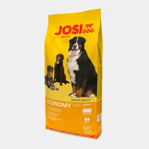 Saco de 15 kg de pienso seco para perros JosiDog Economy, ideal para perros adultos de todas las razas